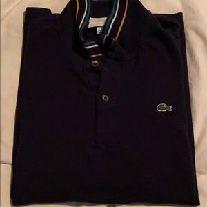Lacoste Navy Blue Mens Polo Slim Fit